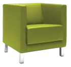 VELA - 1H, křeslo, látka VX EV 20 - látka zelená